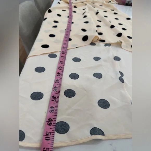 a new day Beige and Black Polka Dot High Low Dress - Picture 5 of 7